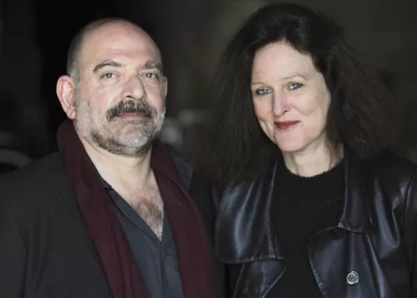 Monika Borgmann and Lokman Slim